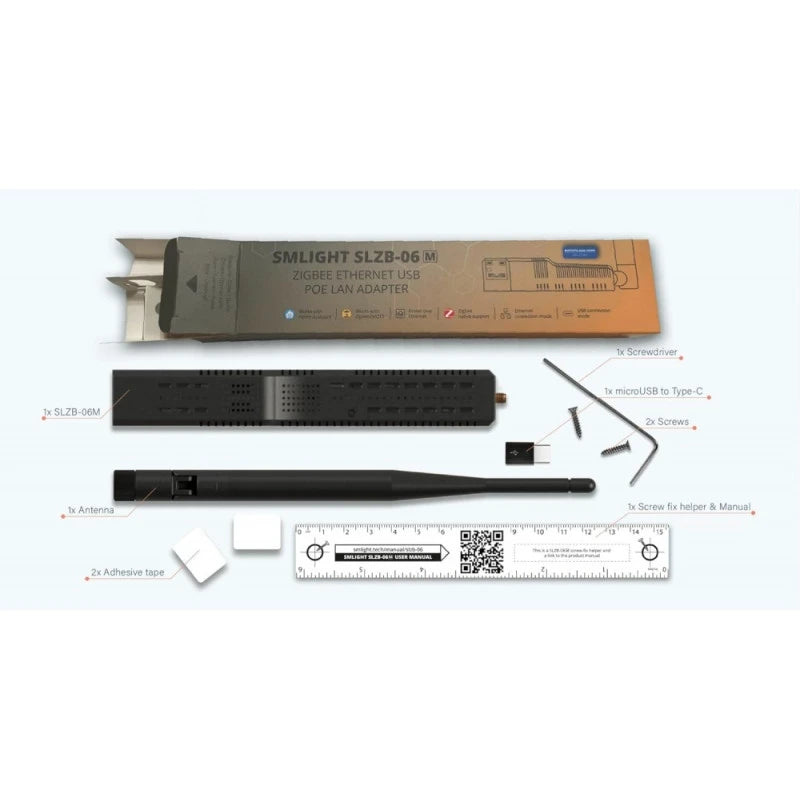 Smlight - USB Ethernet POE Zigbee 3.0 EFR32MG21 SLZB-06M (Zigbee2mqtt a ZHA)