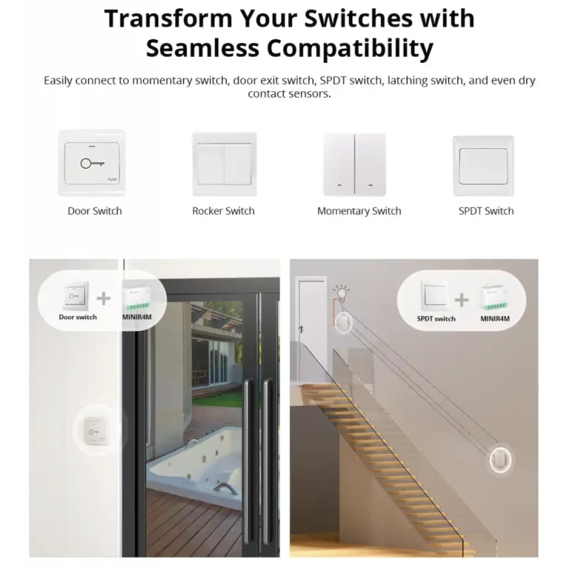 Sonoff - WIFI Matter ON/OFF Smart Switch 10A MINIR4M