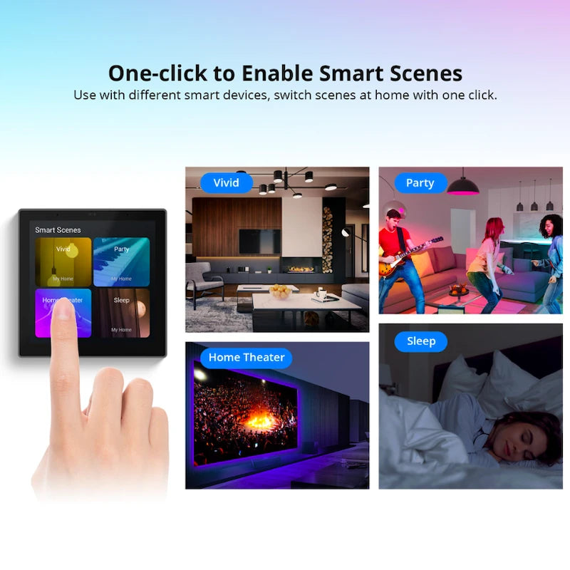 Sonoff - Zigbee 3.0 Smart Scene Wall Switch White NSPanelPRO