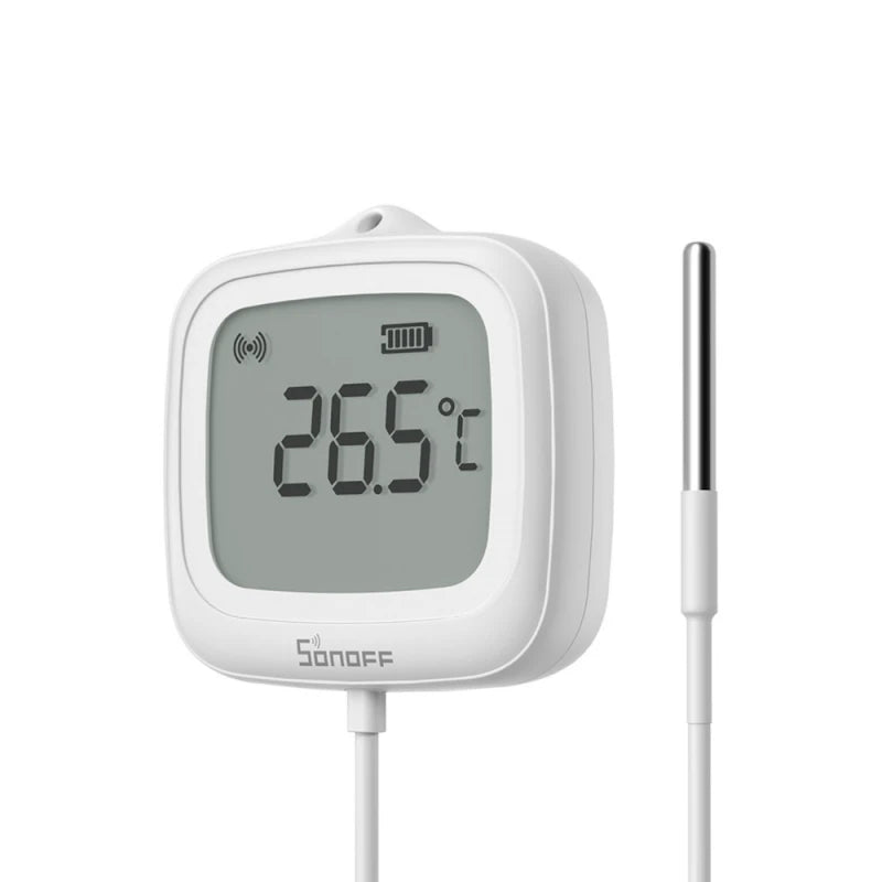 Sonoff - Zigbee teplotní senzor s displejem a externí sondou IP65 SNZB-02LD