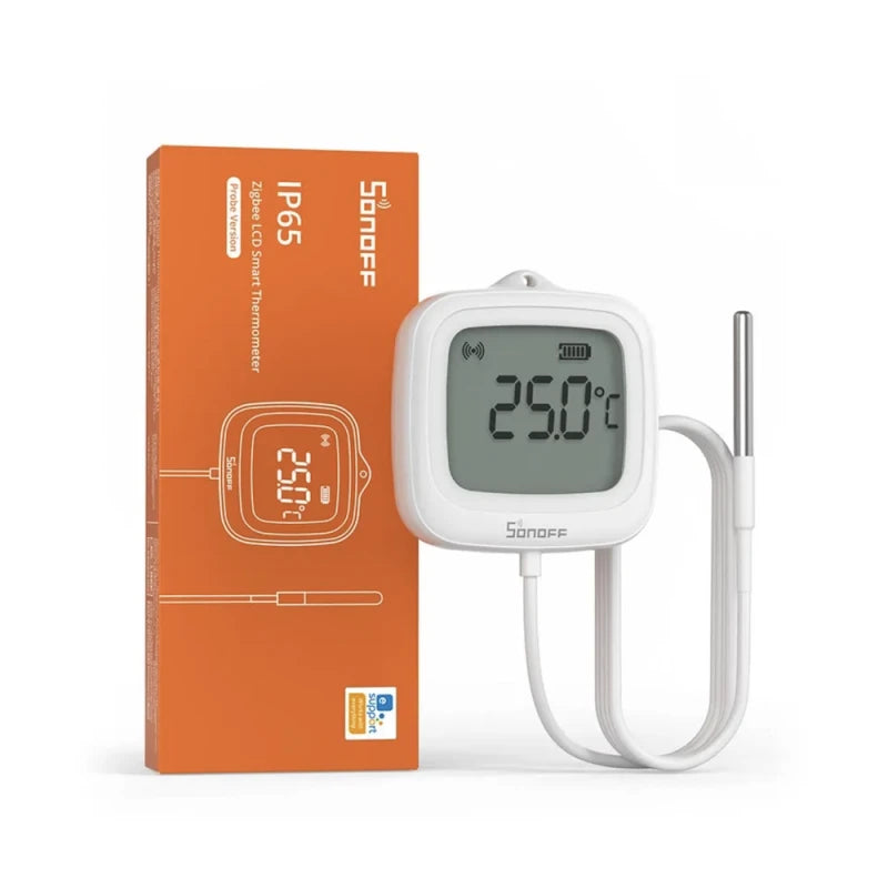 Sonoff - Zigbee teplotní senzor s displejem a externí sondou IP65 SNZB-02LD