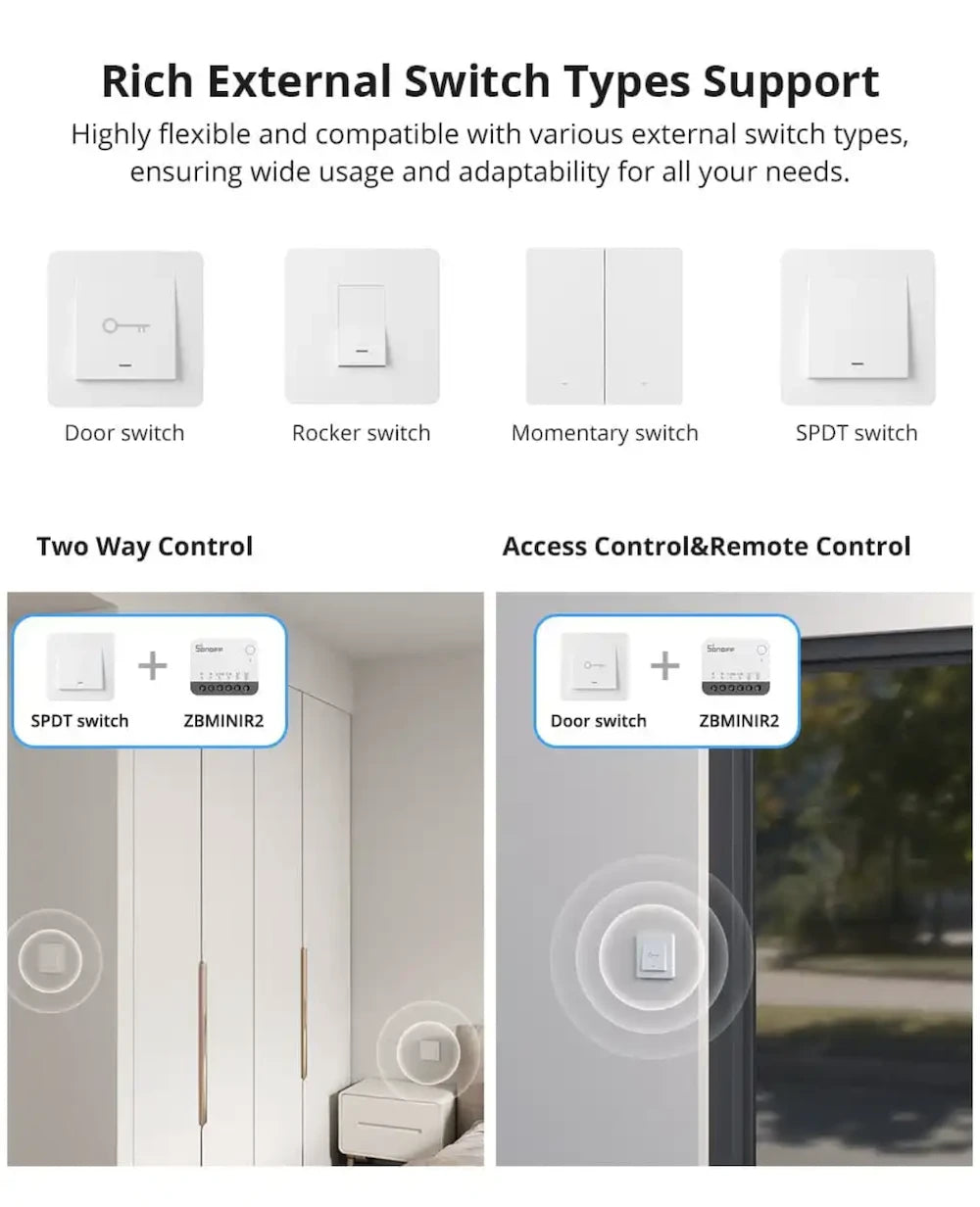 Sonoff - Zigbee 3.0 ON/OFF modul 10A EFR32MG21 ZBMINIR2