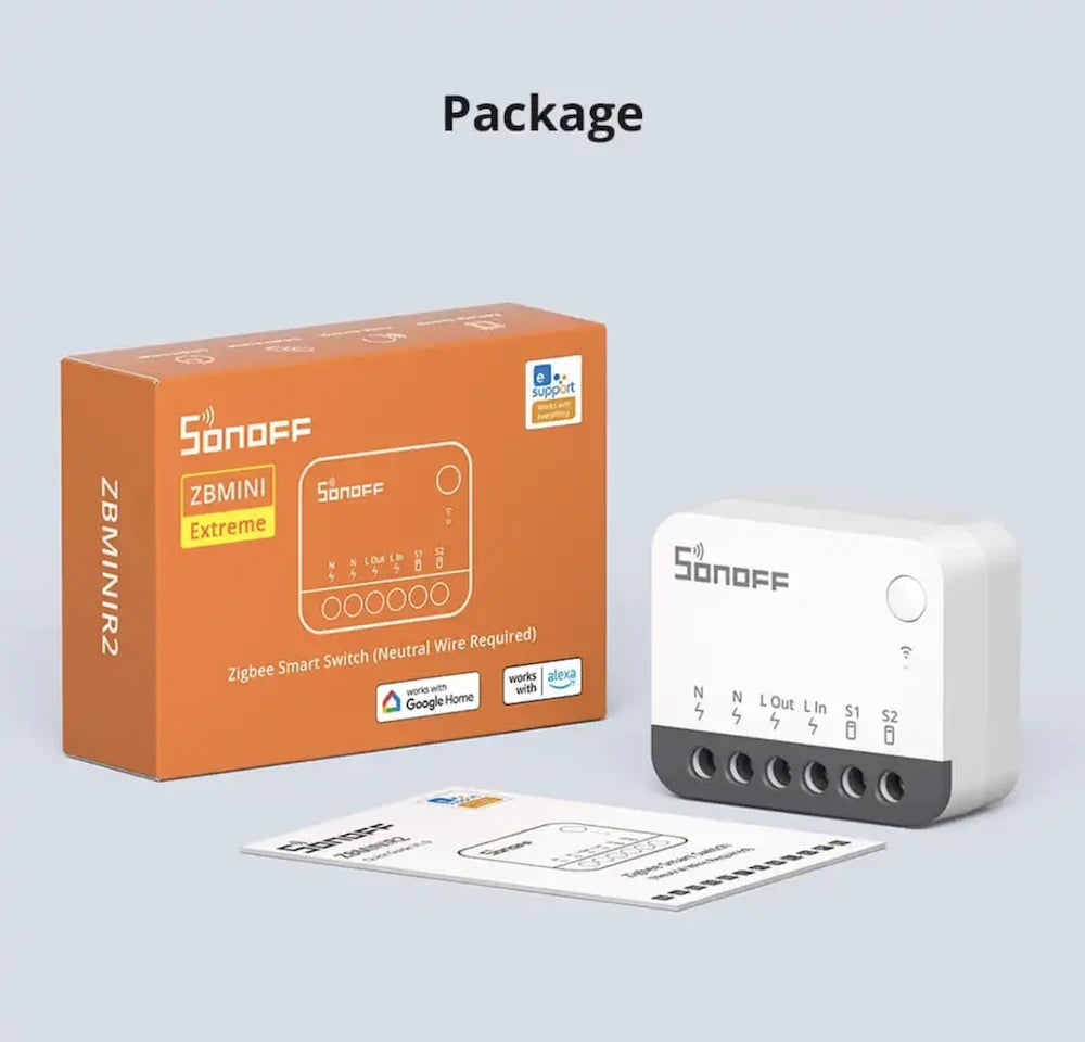 Sonoff - Zigbee 3.0 ON/OFF modul 10A EFR32MG21 ZBMINIR2