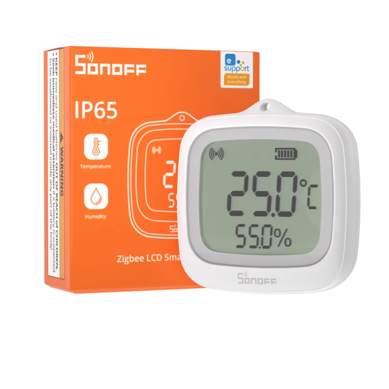 Sonoff - Zigbee temperature and humidity sensor with display IP65 SNZB-02WD
