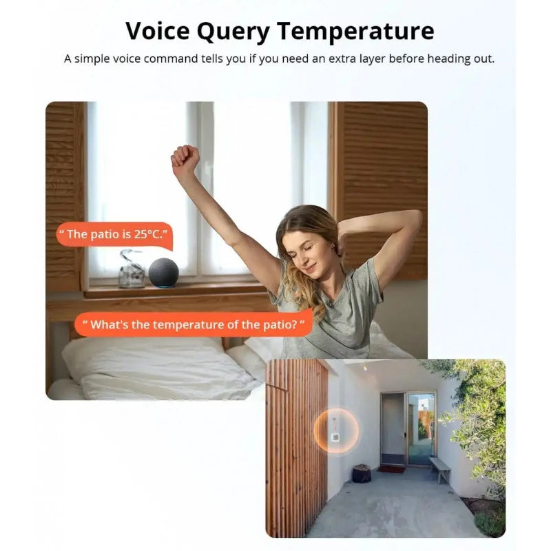 Sonoff - Zigbee temperature and humidity sensor with display IP65 SNZB-02WD