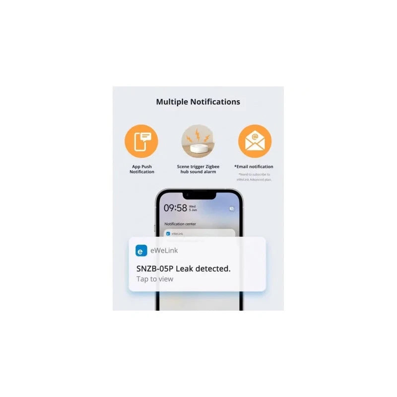 Sonoff - Zigbee IP67 expandable flood detector SNZB-05P