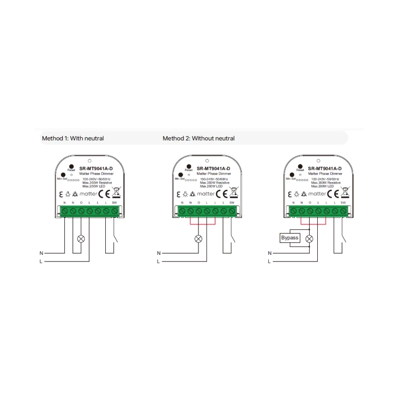 Sunricher - 250W Zigbee and Matter over Thread Dimmer module (with or without neutral)