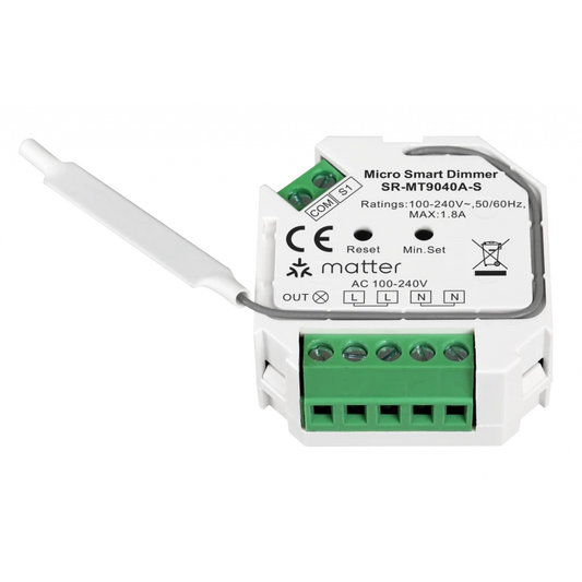 Sunricher - Μονάδα ρύθμισης φωτεινότητας Zigbee και Matter over Thread 400W (με ή χωρίς ουδέτερο)