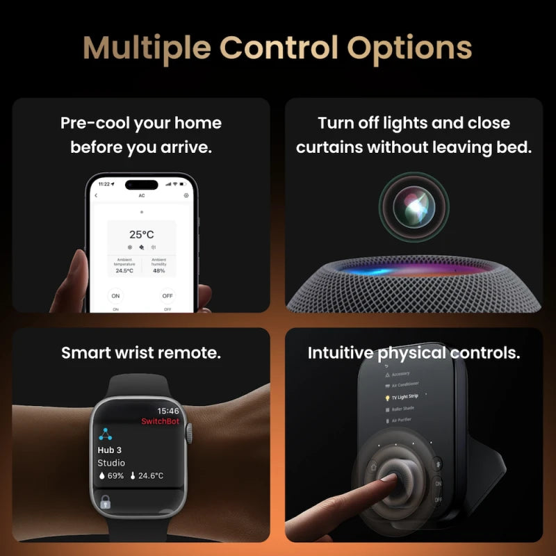 Switchbot - Matter-, WIFI-, Bluetooth- ja IR Hub 3 -yhteensopiva Homekit