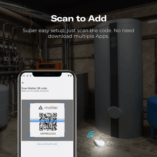 ThirdReality - Matter over Wi-Fi Water Leak Sensor KM1 compatible with Home Assistant