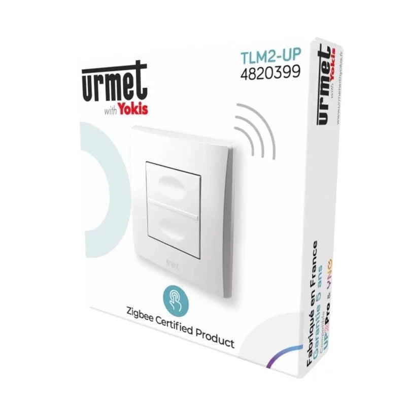 Urmet Yokis - Battery-powered 2-button Zigbee wall-mounted remote control TLM2-UP