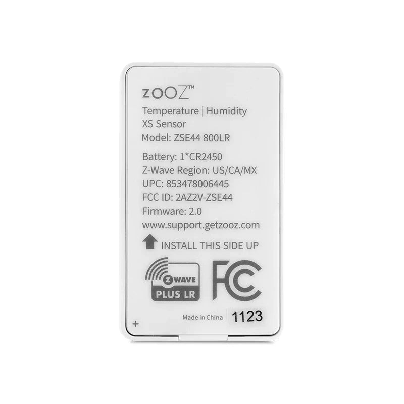 Zooz ZSE44 - Z-Wave+ 800 Temperature and Humidity Sensor