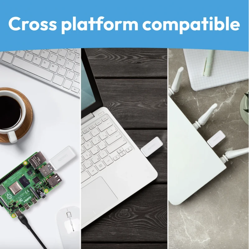 Aeotec - Z-Wave+ 800 Long Range and Zigbee USB Controller Z-Stick 10 Pro