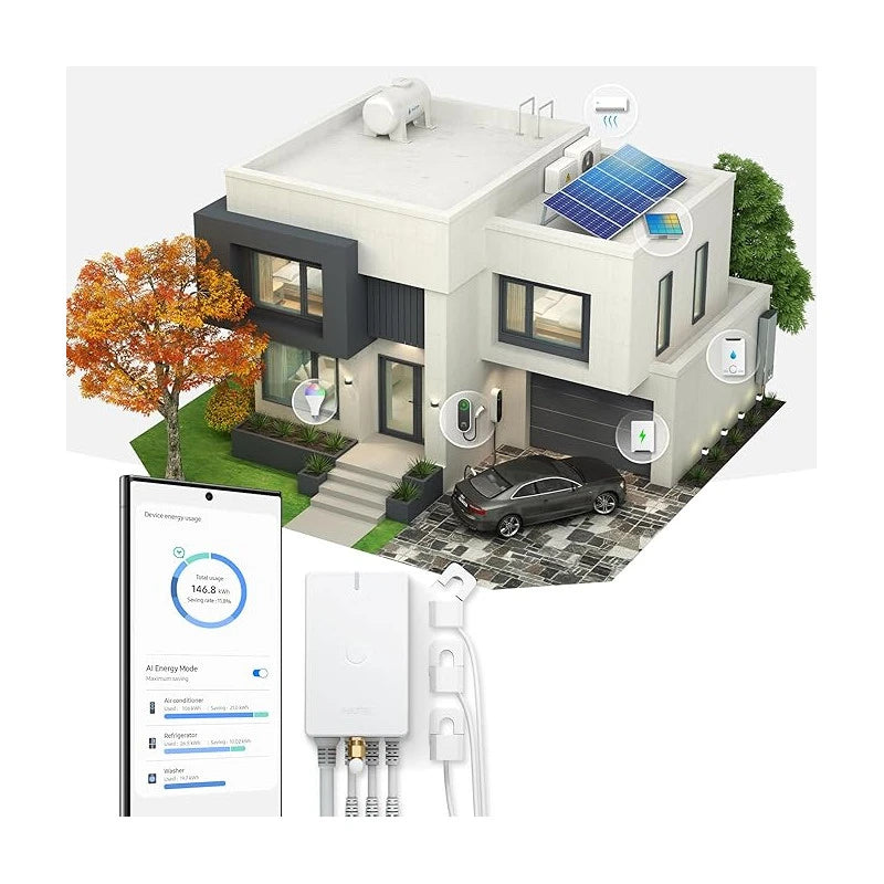 Aeotec - Z-Wave+ 800 Home Energy Meter 8 for single-phase to three-phase clamp meters 200A
