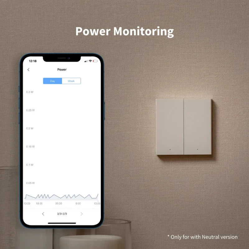 Aqara H1 - ZigBee 3.0 Smart Wall Switch (Grey)