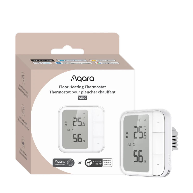 Aqara - Smart Floor Heating Thermostat W500 (Zigbee, Matter, Thread)