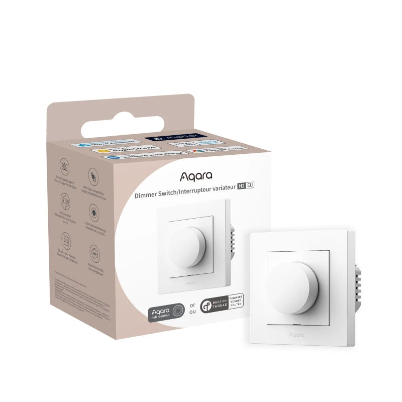 Aqara - ZigBee 3.0 and Matter Thread Dimmer Switch H2 EU White