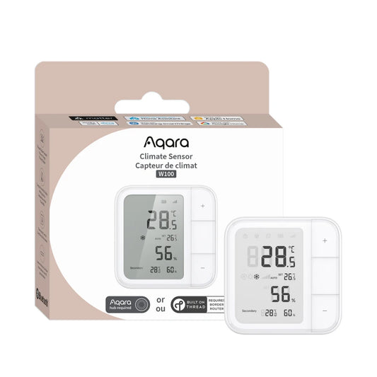 Aqara - Zigbee and Matter Thread Temperature and Humidity Sensor Climate W100