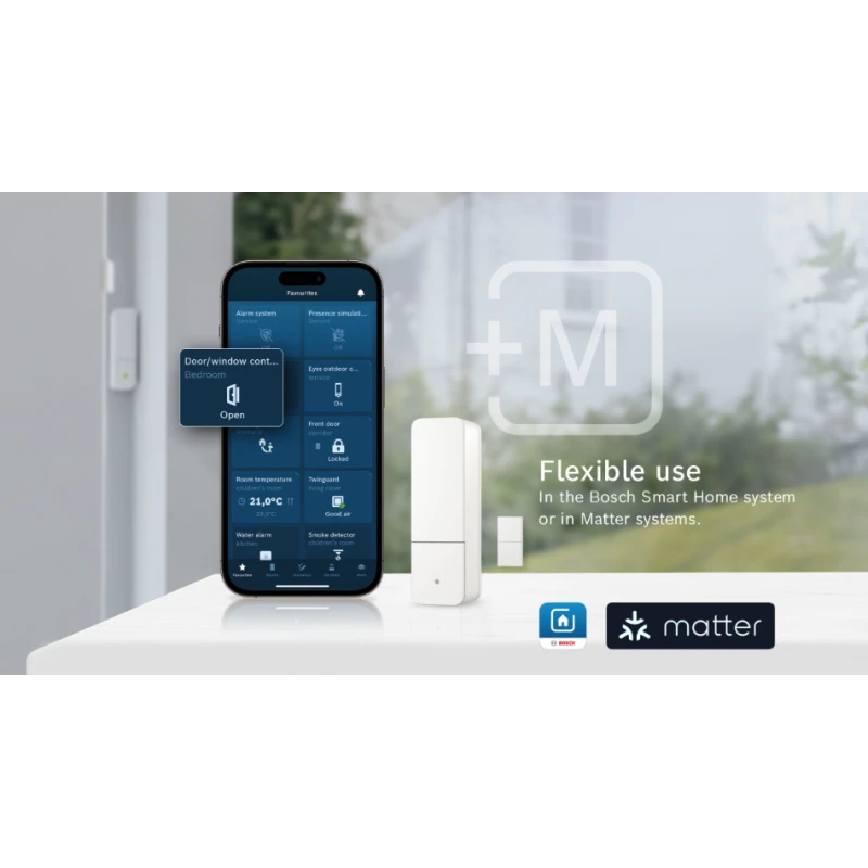 Bosch Smart Home - Zigbee Door/Window sensor, Gray IP45 BSEN-C2