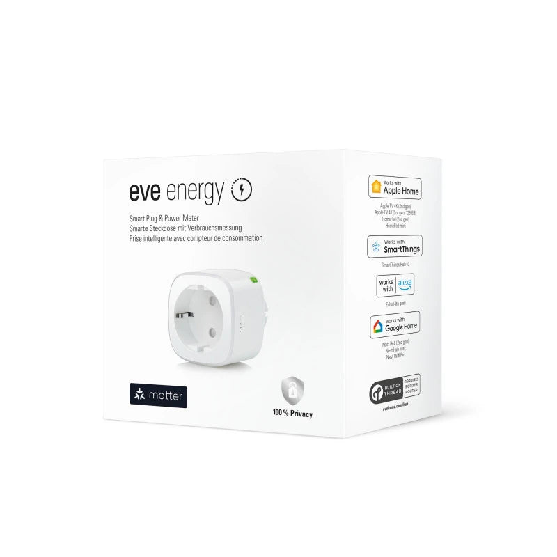 Eve - Matter over Thread Smart Plug + Energy Metering 10EBO8351