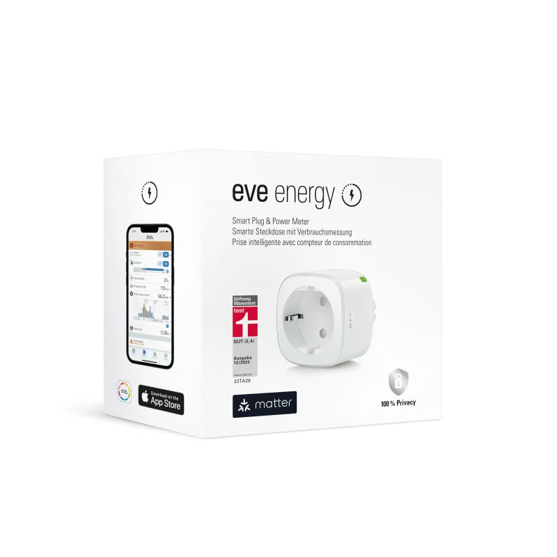 Eve - Matter over Thread Smart Plug + Energy Metering 10EBO8351