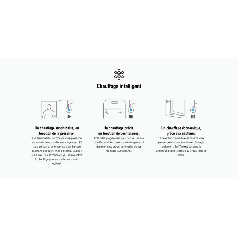 Eve - Matter Thread thermostatic valve Eve Thermo 5th (Google Home, Home Assistant, SmartThings, Alexa)