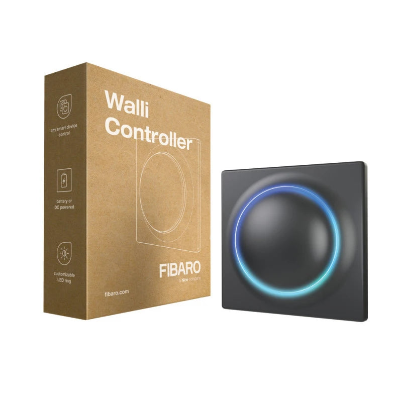 FIBARO Walli - Ασύρματος διακόπτης Z-Wave+ 700 Walli Controller Ανθρακί