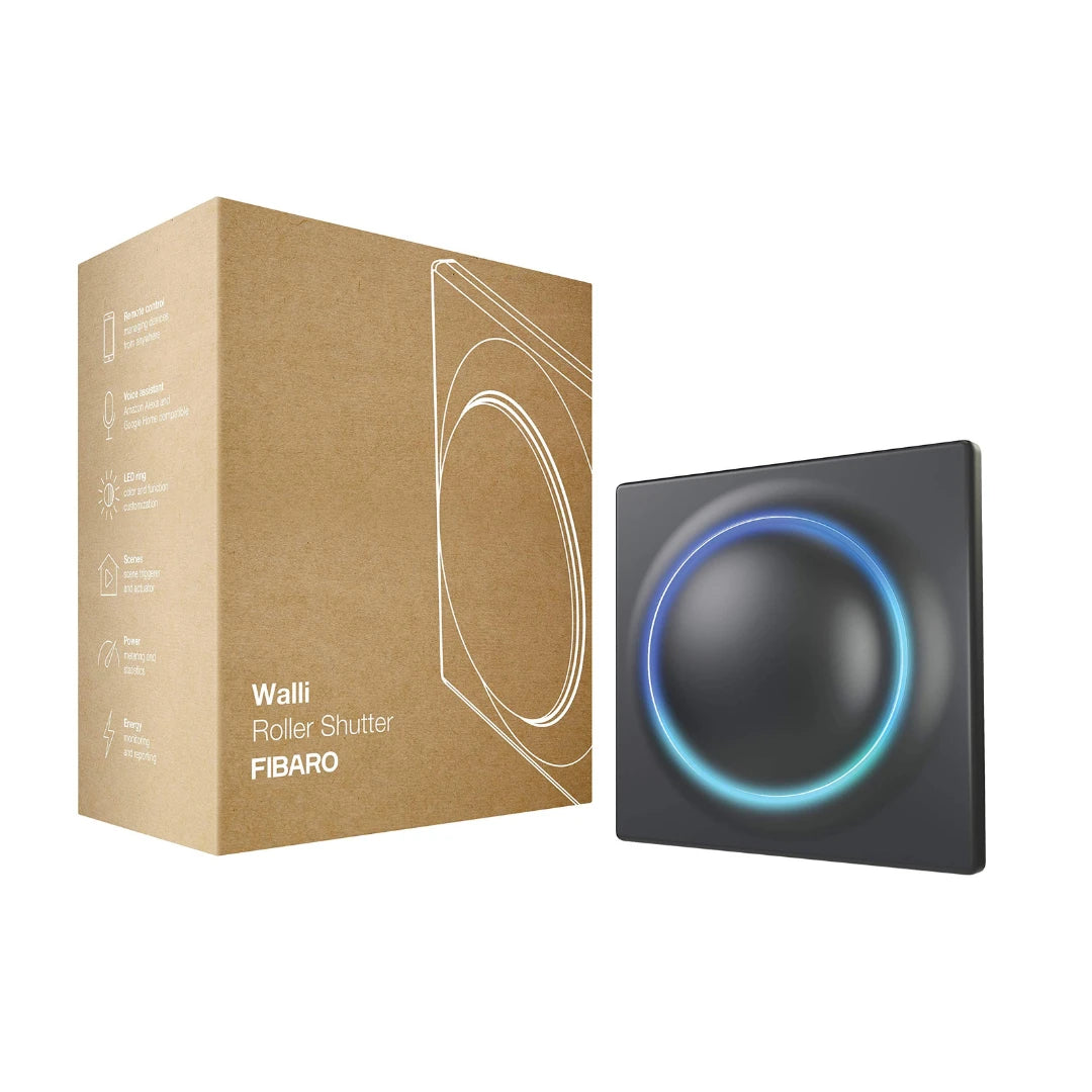 FIBARO Walli - Z-Wave+ verhokytkin Fibaro Walli antrasiitti