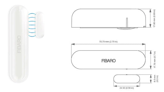 FIBARO - Z-Wave+ Door Window Sensor 2 White