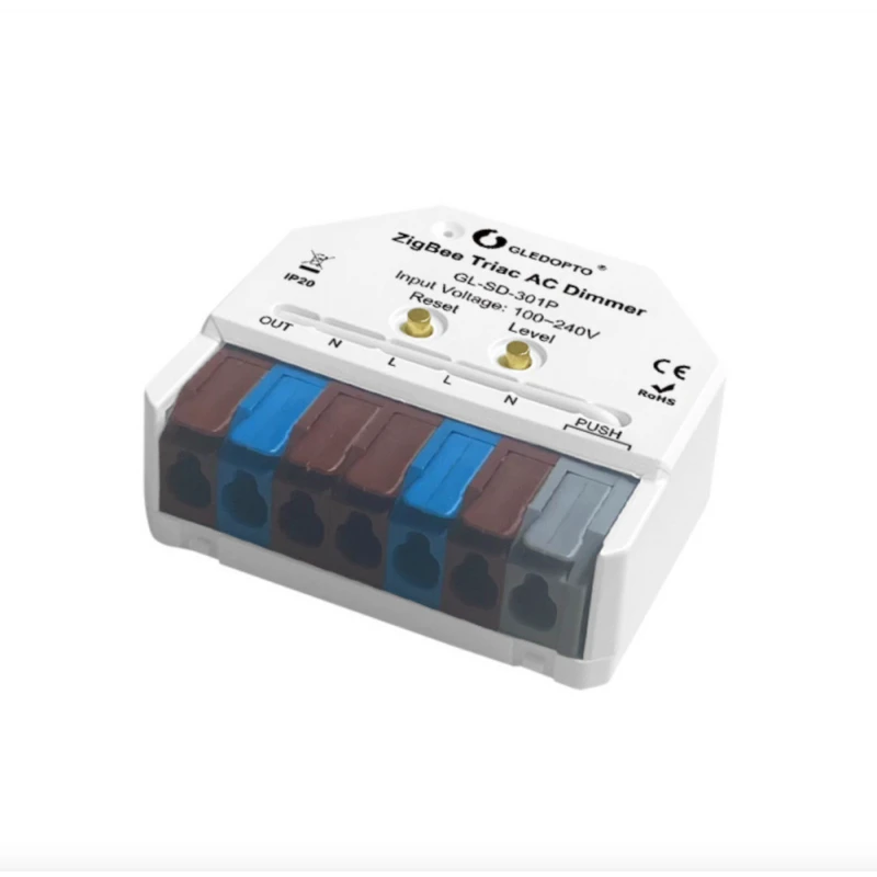 Gledopto GL-SD-301P - Zigbee Triac Dimmer Module, 1-channel, 100–240 V AC