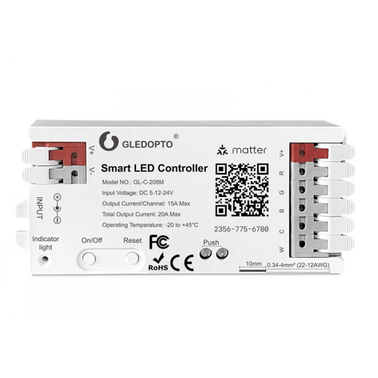 Gledopto GL-C-208M - Matter Smart LED controller ACK RGB-CCT