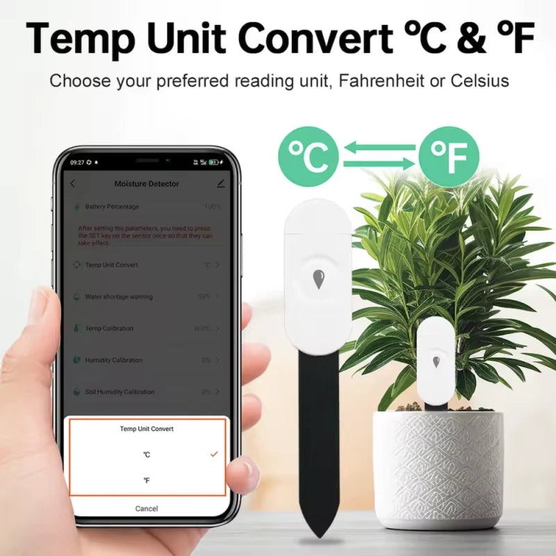 Haozee - Tuya Smart Life Zigbee plant sensor (temperature + humidity)