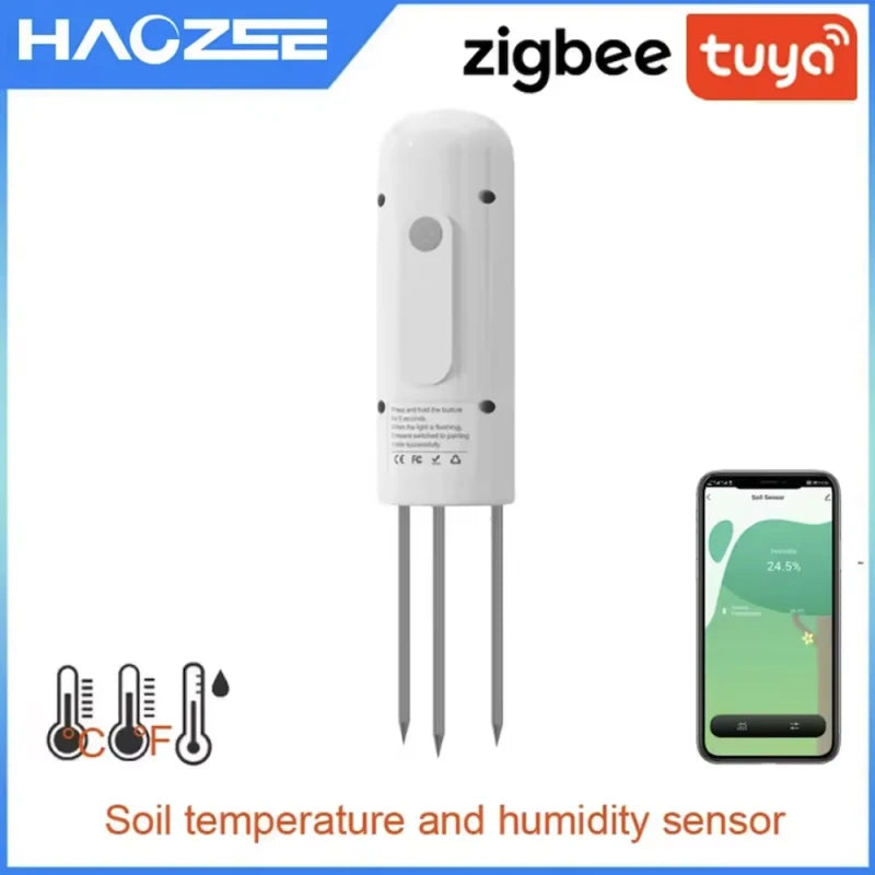 Haozee - Tuya Smart Life Zigbee plant sensor (temperature + humidity)