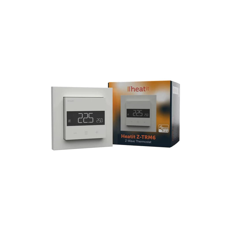 Heatit - Z-TRM6 Z-Wave+ 800 elektroninen termostaatti (valkoinen)