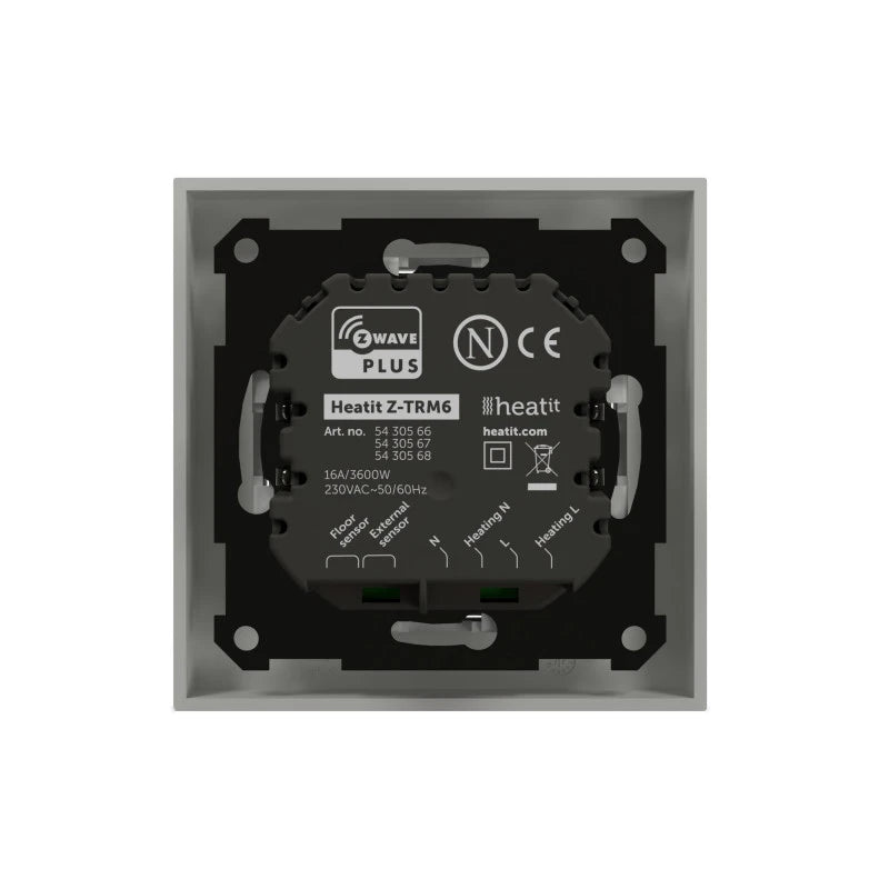 Heatit - Z-TRM6 Z-Wave+ 800 elektroninen termostaatti (valkoinen)