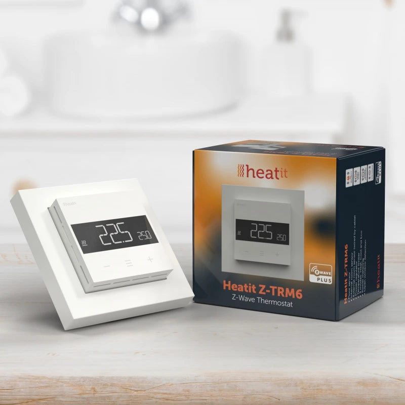 Heatit - Z-TRM6 Z-Wave+ 800 elektroninen termostaatti (valkoinen)