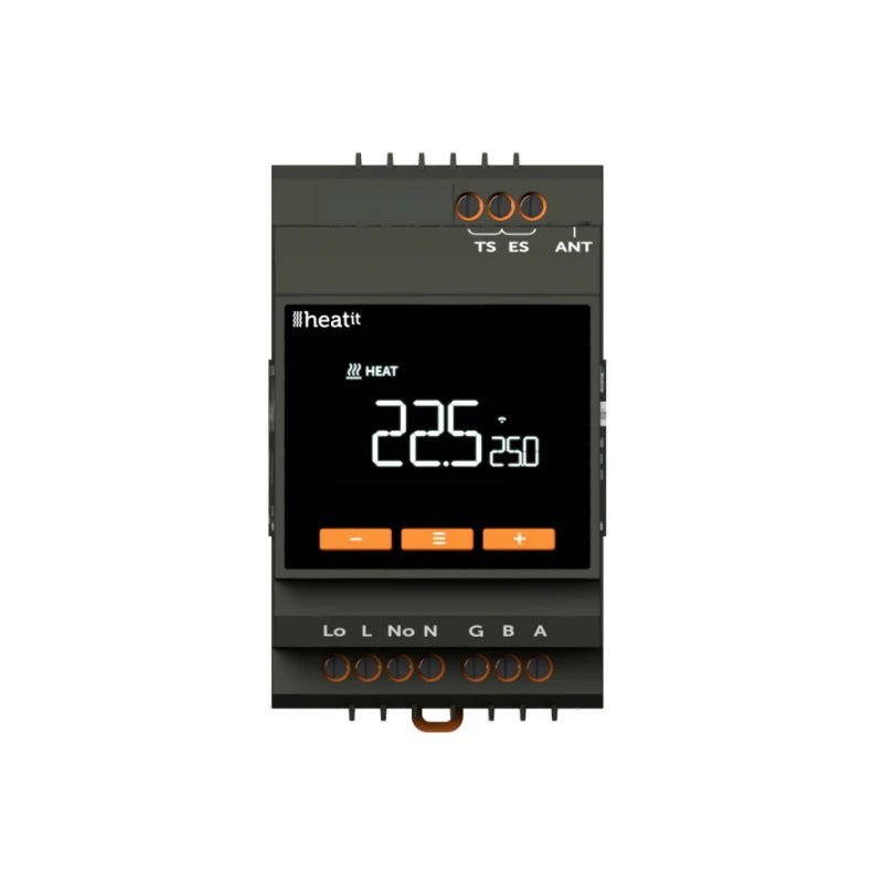 Heatit - Z-Wave 800 termostaatti DIN-kiskoon 16A / 3600W