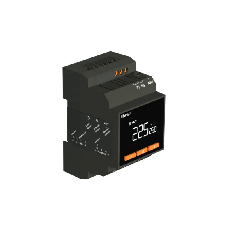 Heatit - Z-Wave 800 termostaatti DIN-kiskoon 16A / 3600W