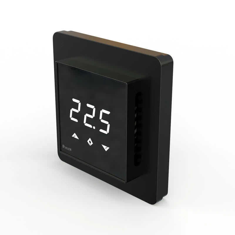 Heatit - Z-Wave+ termostaatti lattialämmitys sähkö 16A musta