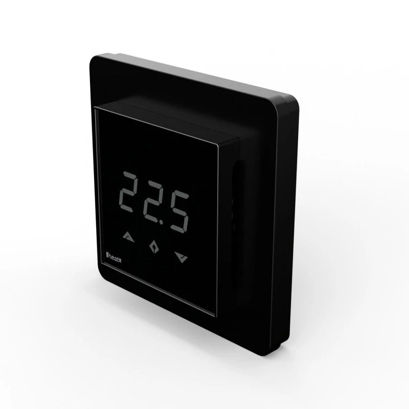 Heatit - Z-Wave+ termostaatti lattialämmitys sähkö 16A musta