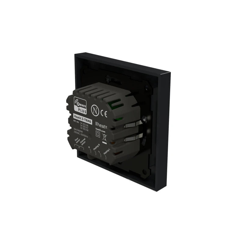 Heatit - Z-TRM6 Z-Wave+ 800 elektroninen termostaatti (musta)