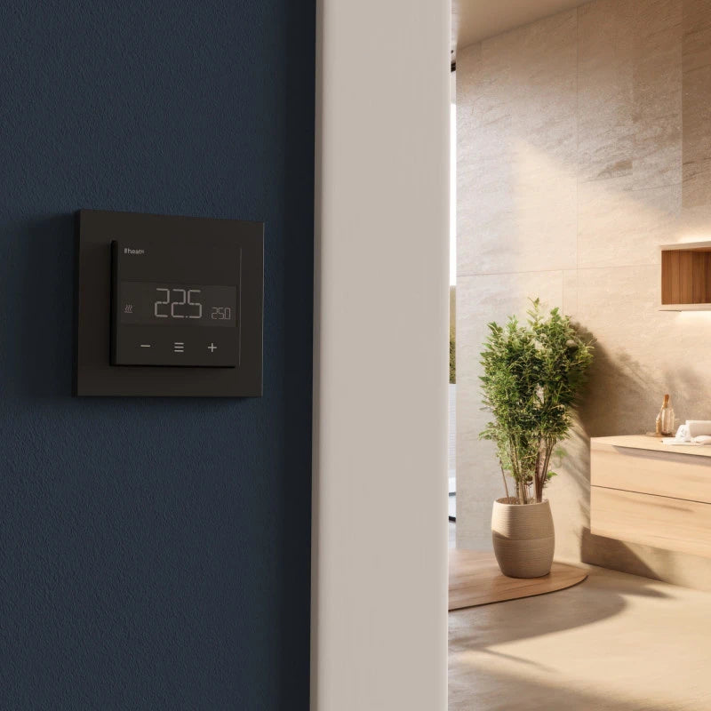 Heatit - Z-TRM6 Z-Wave+ 800 elektroninen termostaatti (musta)