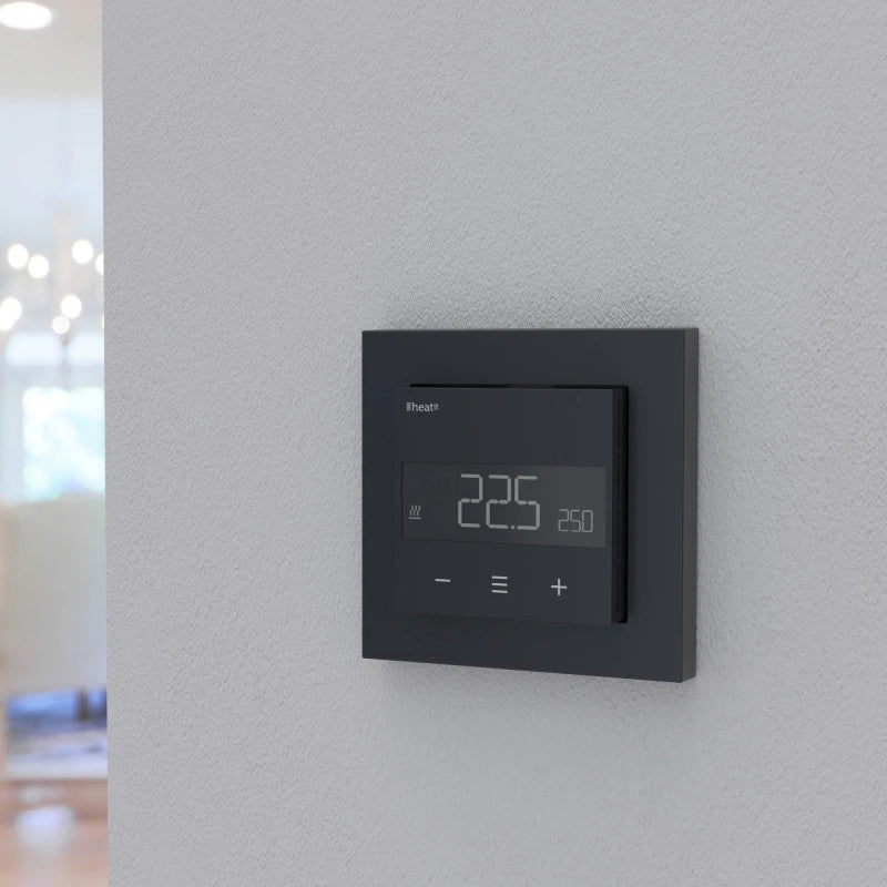Heatit - Z-TRM6 Z-Wave+ 800 elektroninen termostaatti (musta)