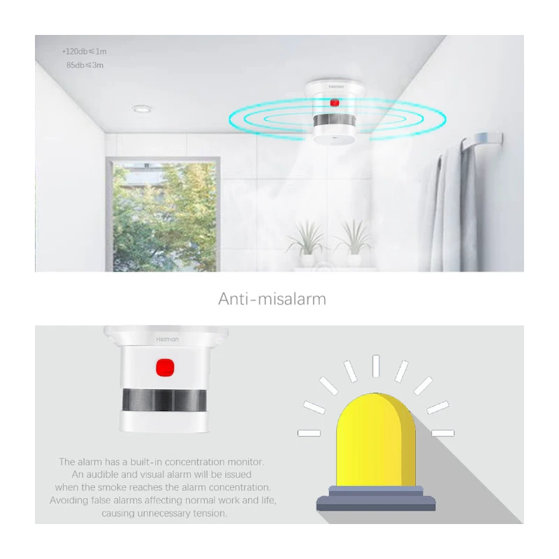 Heiman - Zigbee 3.0 smoke detector (EN14604 certified)