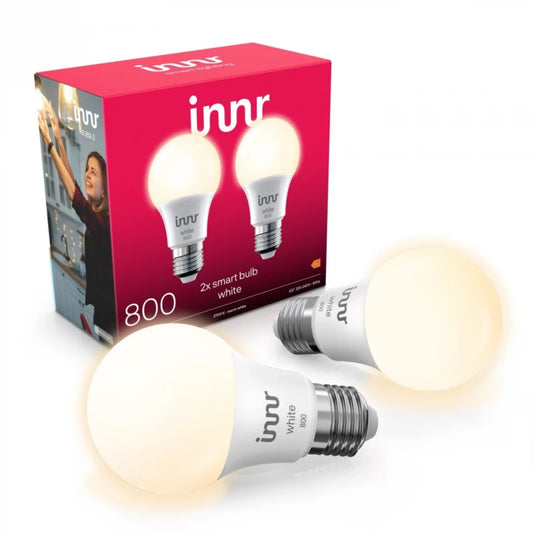 Innr - 2x E27 Zigbee Bulbs, White, 800 lm – RB262-2