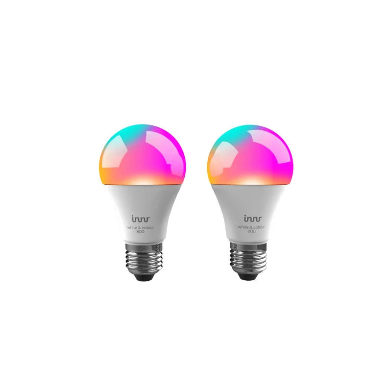 Innr - 2x λάμπες Zigbee E27, λευκό και χρώμα, 800 lumen RB282C-2