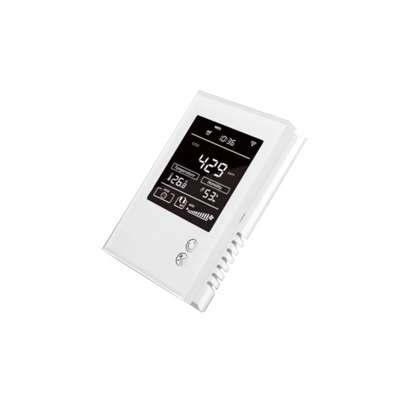 Mcohome - Kosteus-, lämpötila- ja CO2-anturi Z-Wave+-näytöllä