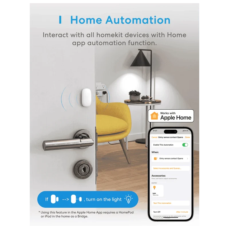 Meross - Apple Homekit WIFI door or window sensor