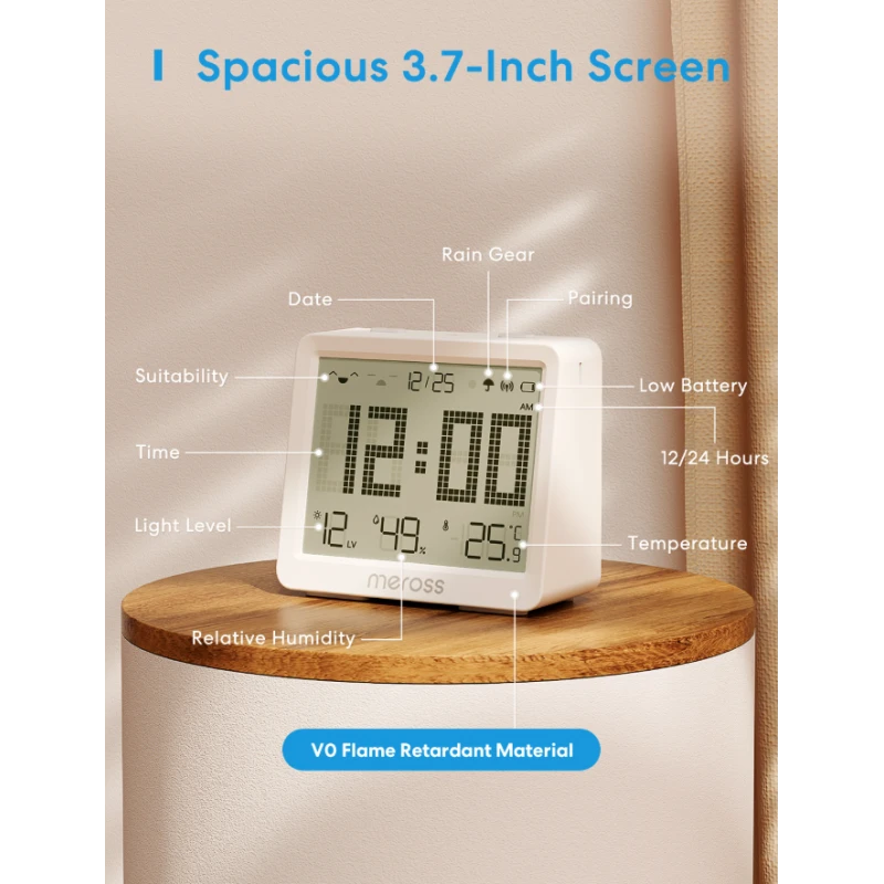 Meross - Lämpötila- ja kosteusanturi (vaatii keskittimen)
