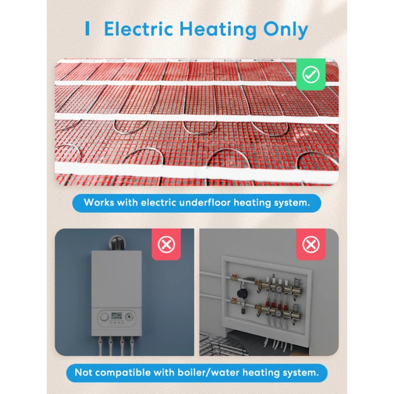 Meross - Matter WIFI thermostat for electric underfloor heating
